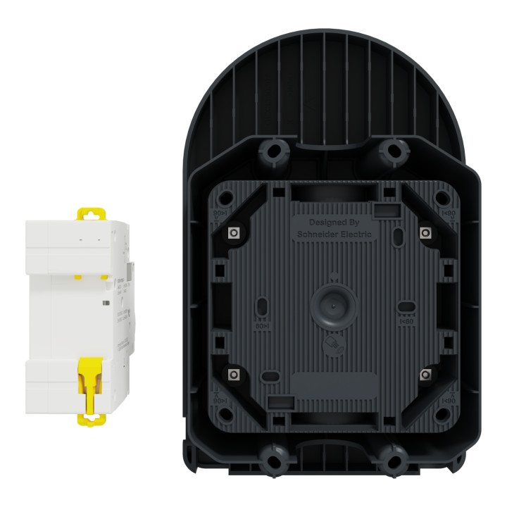 Schneider - Mureva - Kit prise saillie de recharge véhicule électrique + Disjoncteur différentiel 20A  - Réf.: MUR36016