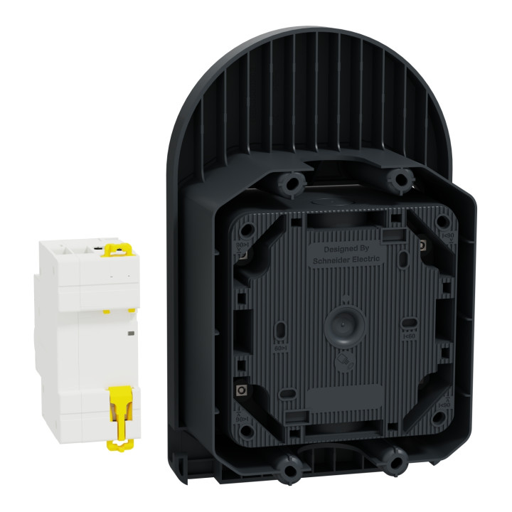 Schneider - Mureva - Kit prise saillie de recharge véhicule électrique + Disjoncteur différentiel 20A  - Réf.: MUR36016