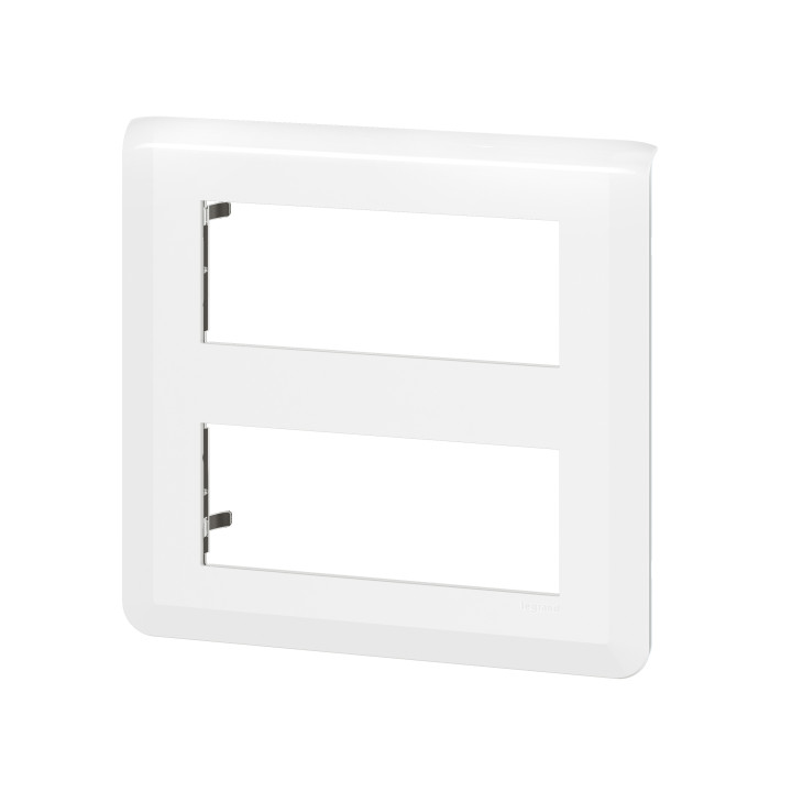Legrand - Mosaic - Plaque 2 x 5 modules - Blanc - Réf : 078830L