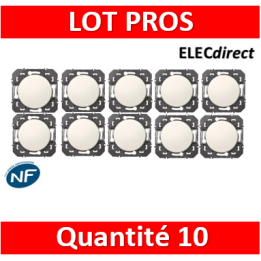 Legrand - Interrupteur ou va-et-vient Legrand dooxie 10AX 250V finition blanc - 600001x10
