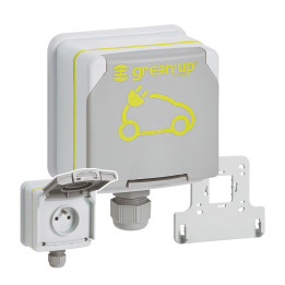 Legrand - Prise saillie étanche Green'up Access pour véhicule électrique - Modes 1 ou 2 - IP66 IK08 - 16A 230V - Réf : 090471