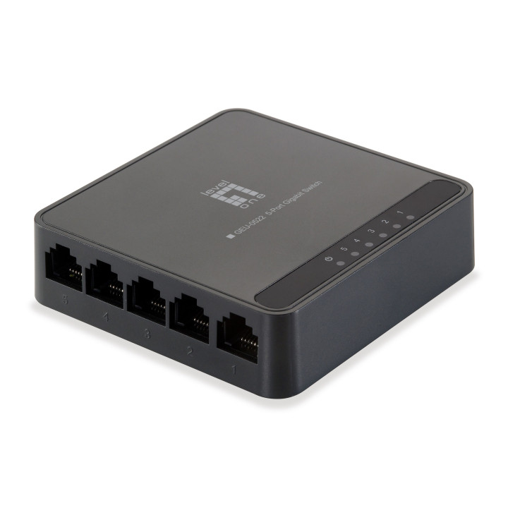 CAE - SWITCH LEVEL ONE - 5 x 10/100/1000Base-T RJ-45 Port - Réf : GEU0522