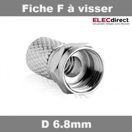 Fiche F à visser diamètre 6,8cm. : RZ154