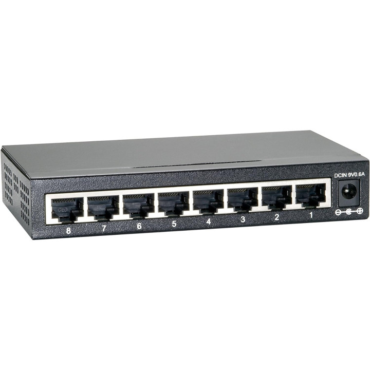 CAE - SWITCH LEVEL ONE - 8 x 10/100/1000Base-T RJ-45 Port - Réf : GEU0822
