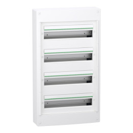 Schneider - Coffret saillie PrismaSeT S - Plastique - 4 rangées - 18 modules - Réf : LVSXT418