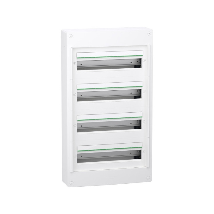 Schneider - Coffret saillie PrismaSeT S - Plastique - 4 rangées - 18 modules - Réf : LVSXT418