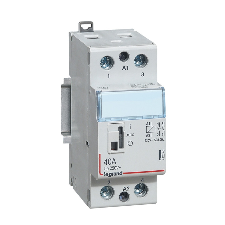 Legrand - Contacteur de puissance bipolaire bobine 230V - 40A - 2F - 2M - 412545