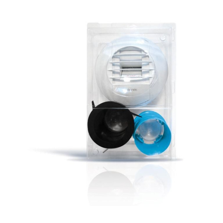 Atlantic - Kit bouche BHB hygroréglable - 10/40 80G - Bouches sanitaires Ø80mm 10 à 40m³/h - Réf : 542576