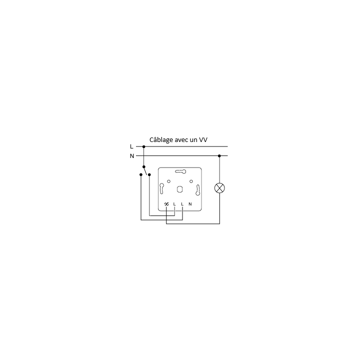 Schneider - Variateur de lumière universel Odace - 2/3 fils - Anthracite - Réf : S540519