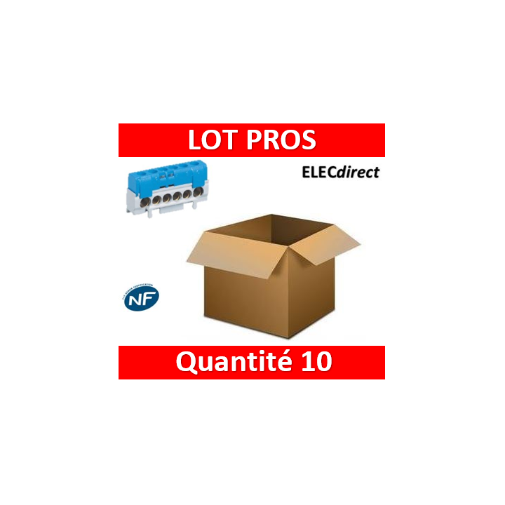 Legrand - Bornier isolé Neutre - 004815x10