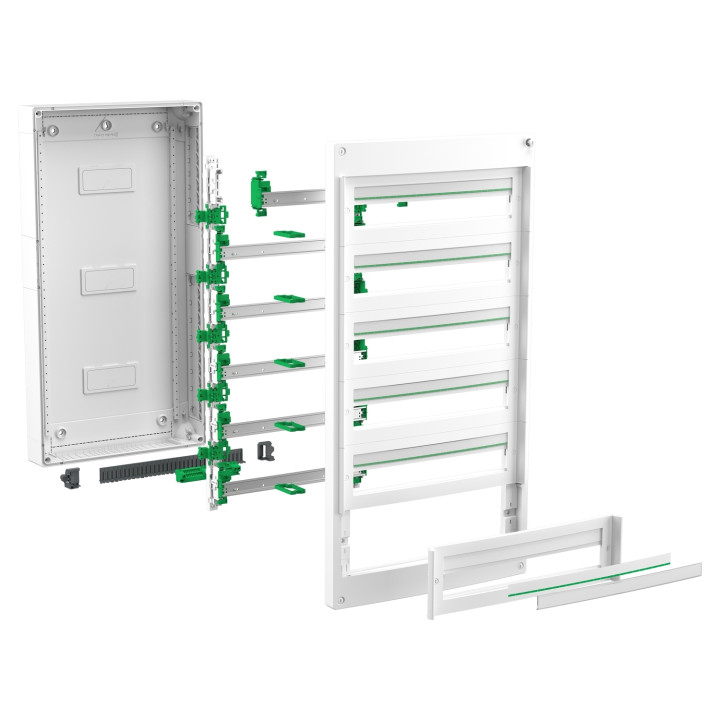 Schneider - Coffret saillie PrismaSeT S - Plastique - 4 rangées - 24 modules - Réf : LVSXT424