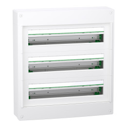 Schneider - Coffret saillie PrismaSeT S - Plastique - 4 rangées - 24 modules - Réf : LVSXT424