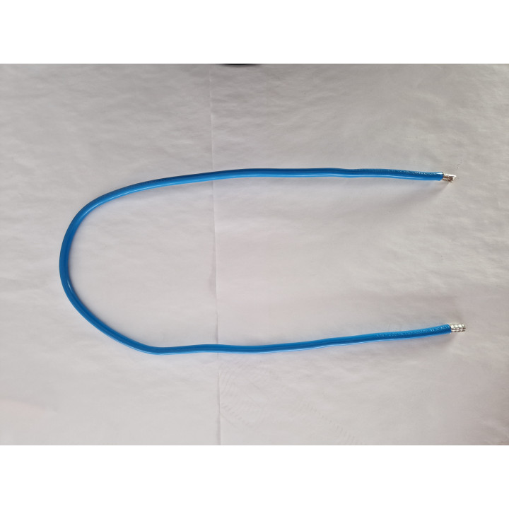Cordon de 0.80M de 16mm² souple Bleu + Embout - Réf : VK16BLEU80cm