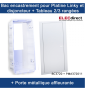 Cofrelec - Bac d'encastrement pour platine et tableau 2R ou 3 rangées + Porte métal affleurante - Réf : BC3720+PMA372011