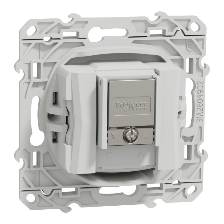Schneider Odace - Prise TV-FM-SAT - Blanc - Réf : S520461
