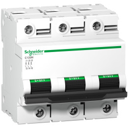 Schneider - Disjoncteur C120N 3P 125 A, courbe D, 10 kA - A9N18389