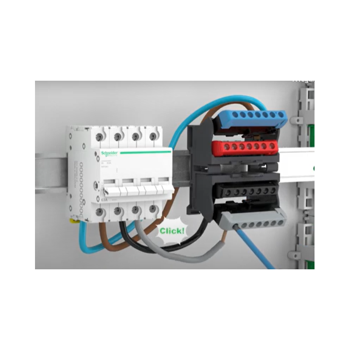 Schneider - Resi9 - Kit supports borniers pour coffrets Resi9 et Pragma ou tout rail Din - LGYT601R+R9H13411 + R9H13411P