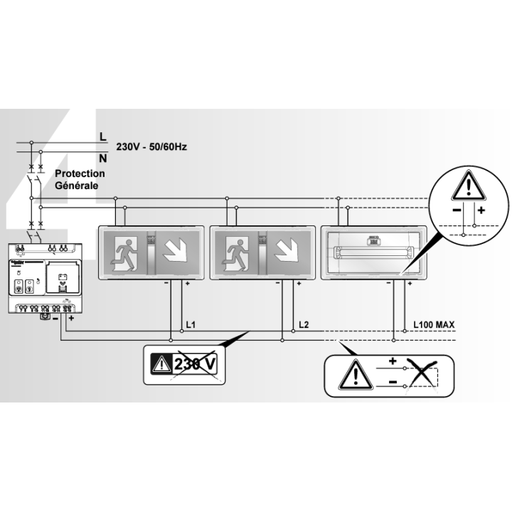 Schneider - Exiway Smart - télécommande 100 blocs - report de défaut - Réf : OVA59800
