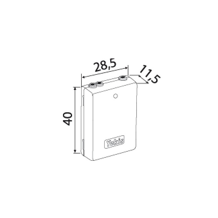 Yokis - Power - Emetteur Radio Encastrables 2 Canaux - Réf : E2BPP