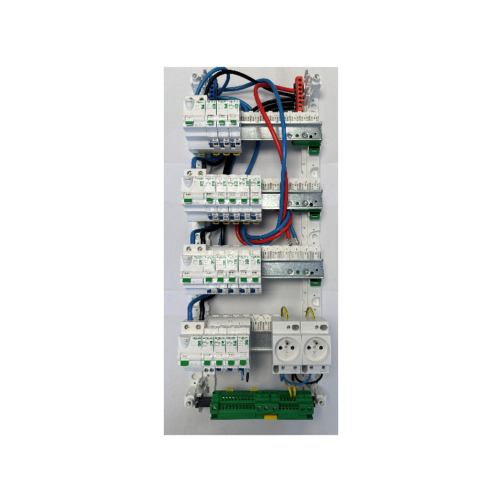 Tableau monté câblé 4 rangées Réf. : 4R4ID