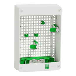 Schneider - Resi9 - Coffret VDI Box 13M2R  - Coffret support box operateur avec 2 prises - Réf : R9H13402VDIBOX
