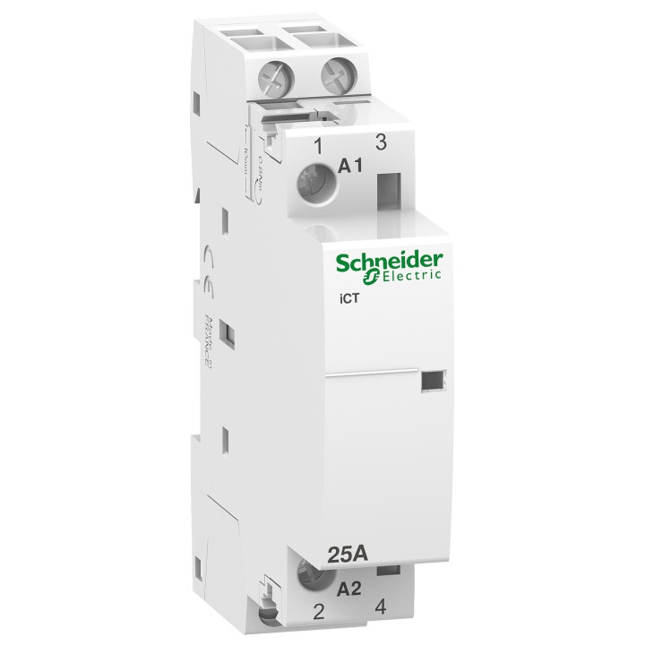 Schneider - Acti9 - Contacteur iCT - 25A - 2NO - 230/240V - 50Hz - Réf : A9C20732
