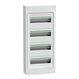 Schneider - Coffret saillie PrismaSeT S - Plastique - 4 rangées - 18 modules - Réf : LVSXT418