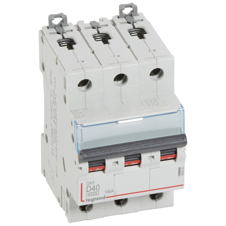 Legrand - Disjoncteur 3P DX3 40A - 10kA - courbe D - 408063