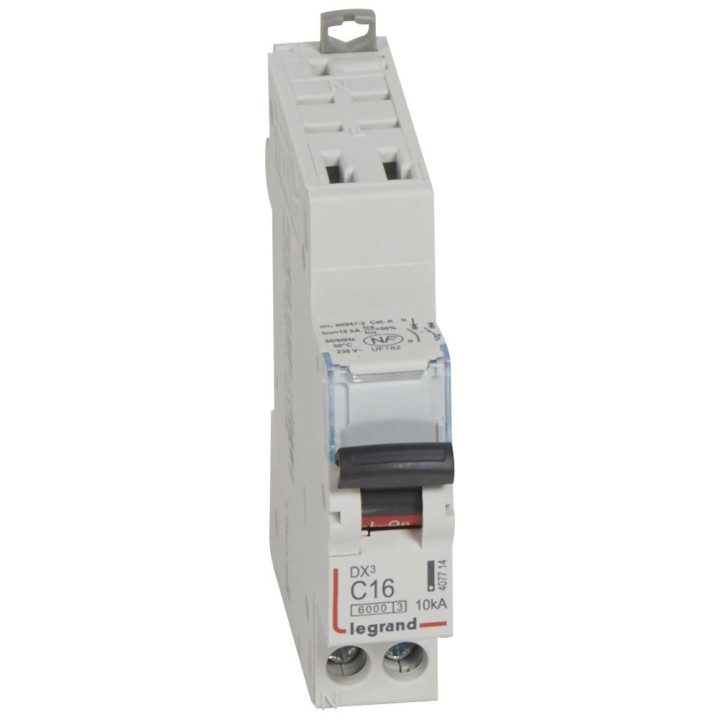 DISJONCTEUR LEGRAND DNX3 PH/N 16A - AUTO/VIS - 10kA - 407714
