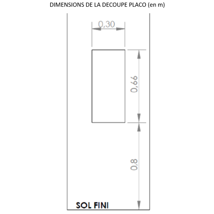 Cofrelec - Bac d'encastrement pour platine et tableau 2R ou 3 rangées + Porte métal affleurante - Réf : BC3720+PMA372011