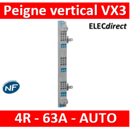 Legrand - Peignes verticaux VX³ auto - 63 A - pour coffrets 4 rangées - 405024