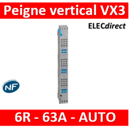 Legrand - Peignes verticaux VX³ auto - 63 A - pour coffrets 6 rangées - 405026