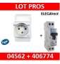 PC modulaire 2P+T 16A DIGITAL + disjoncteur 16A - 04562 + 406774