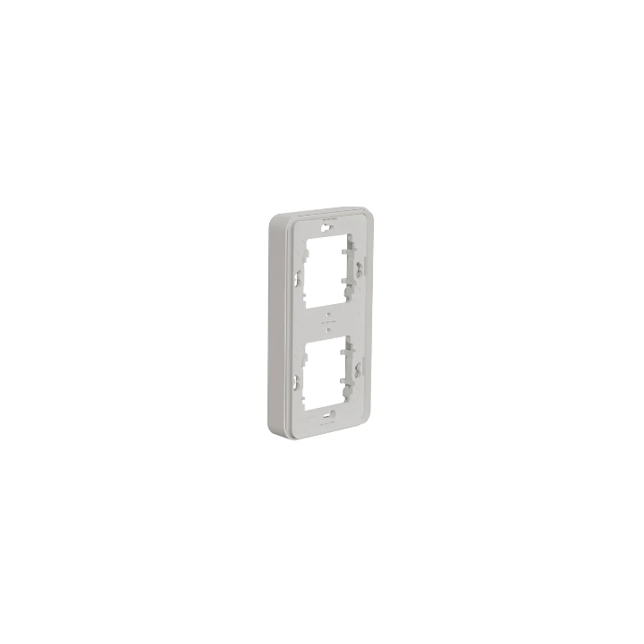 Schneider - Mureva Styl - Cadre 2 postes vertical - encastré - IP55 - IK08 - blanc - Réf : MUR39151