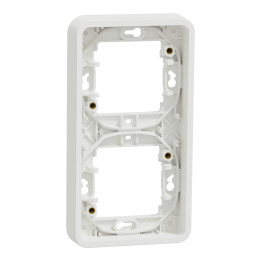 Schneider - Mureva Styl - Cadre 2 postes vertical - encastré - IP55 - IK08 - blanc - MUR39151