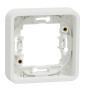 Schneider - Mureva Styl - Cadre 1 poste - encastré - IP55 - IK08 - blanc - Réf : MUR39107
