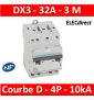 Legrand - Disjoncteur 4P DX3 32A - 10kA - courbe D - 408129