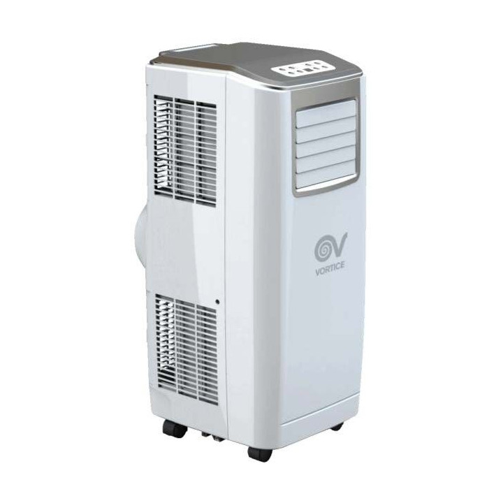 Vortice - Climatiseur Mobile sur roues + Kit fenêtre pour rejet (coulissant ou guillotine) - 2600W - Réf : 65013