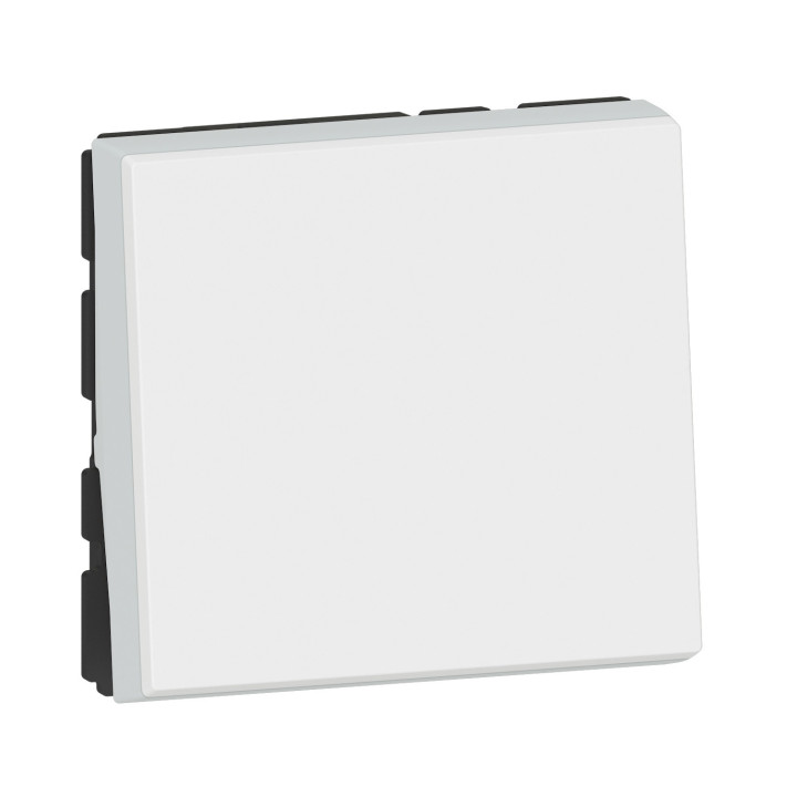 Legrand - Interrupteur ou va-et-vient 10AX Mosaic Easy-Led - 2M - Blanc - Réf : 077011L