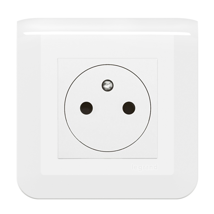 Legrand - Mosaic - Prise de Courant complète - 1 poste (2M) - 16A - 250V - 080251+277802L+278111L