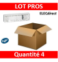 Legrand Mosaic - Cadre saillie 4 postes - 4 x 2 modules - horizontal - 080284x4
