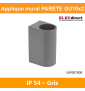 Spectrum - Applique murale extérieure - Parete - GU10x2 bi-directionnelle gris- IP54, 2x6W max. - A++ - Réf : SLIP007008