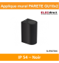 Spectrum - Applique murale extérieure - Parete - GU10x2 bi-directionnelle noir - IP54, 2x20W max. - A++ - Réf : SLIP007006