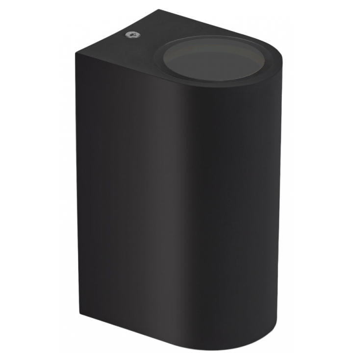 Spectrum - Applique murale extérieure - Parete - GU10x2 bi-directionnelle noir - IP54, 2x20W max. - A++ - Réf : SLIP007006