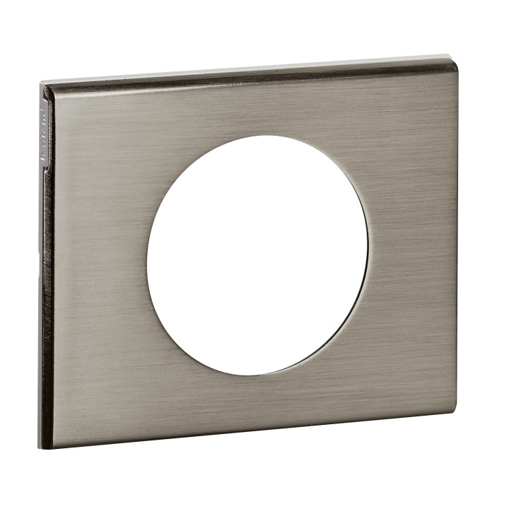Legrand Céliane - Plaque Matières 1 poste - finition Inox Brossé - Réf : 069101