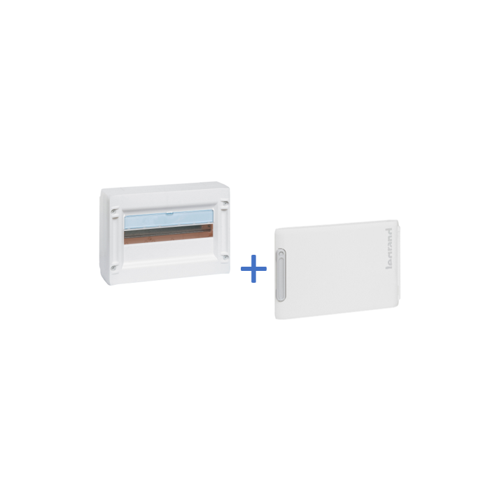 Legrand - Coffret de distribution 18 modules - 1R de 18M + porte - XL3 125 - 401611+401861