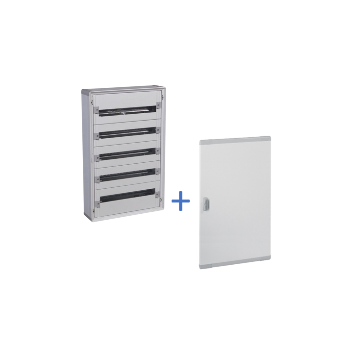 Legrand - Coffret de distribution 120 modules - 5 rangées de 24M + porte - XL3 160 - 401805+020275