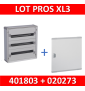 Legrand - Coffret de distribution 72 modules - 3 rangées de 24M + porte - XL3 160 - 401803+020273