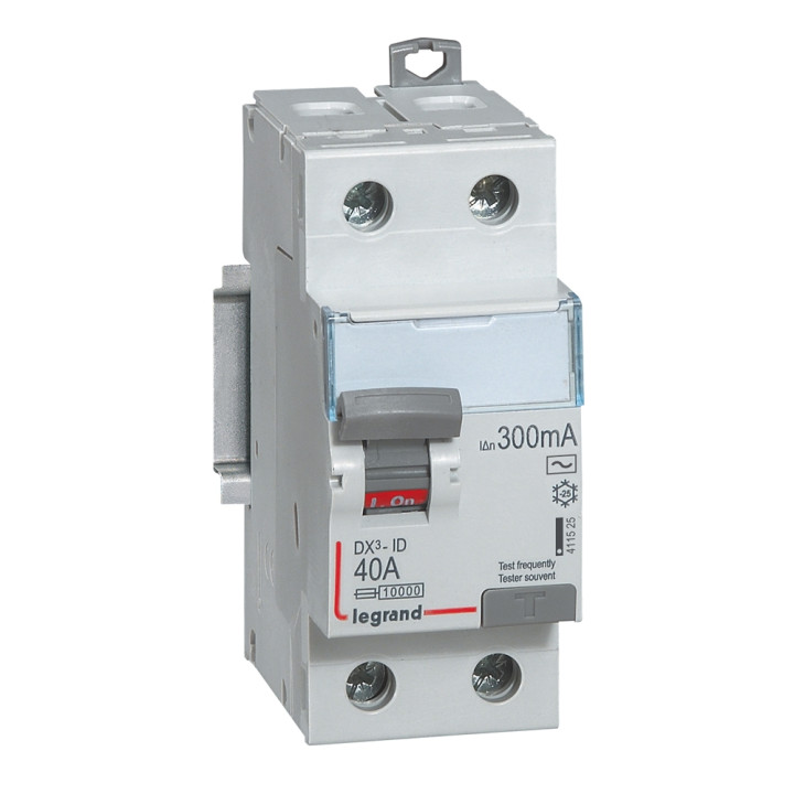 Legrand - DX3 - Interrupteur Différentiel  - 2P - 40A - 300mA  - Type AC - Réf : 411525