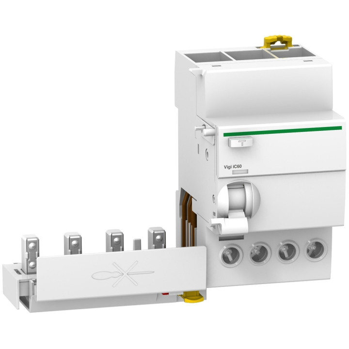 Schneider - Acti9 - iC60 - Bloc diff Vigi - 4P - 25A - 30mA - 400v -  type AC - Réf : A9Q11425